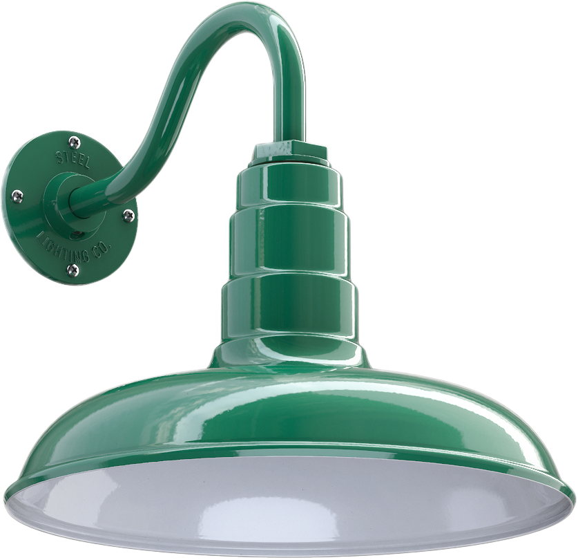 Topanga Color Green Interior Color White with a 11" Gooseneck