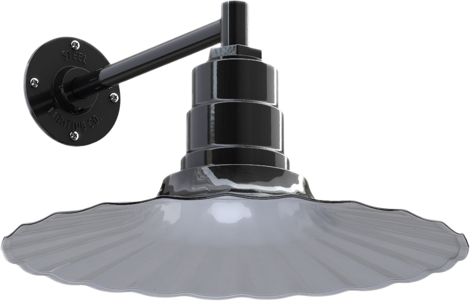 Highland Park Color Black Interior Color White with a 11" Straight Arm
