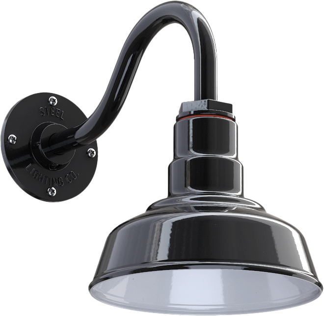 Hawthorne Color Black Interior Color White with a 11" Gooseneck