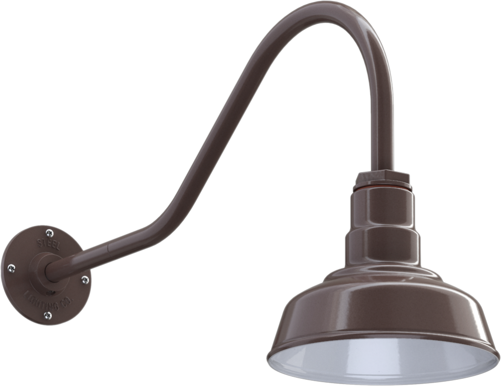 Hawthorne Color Dark Bronze Interior Color White with a 23" Gooseneck