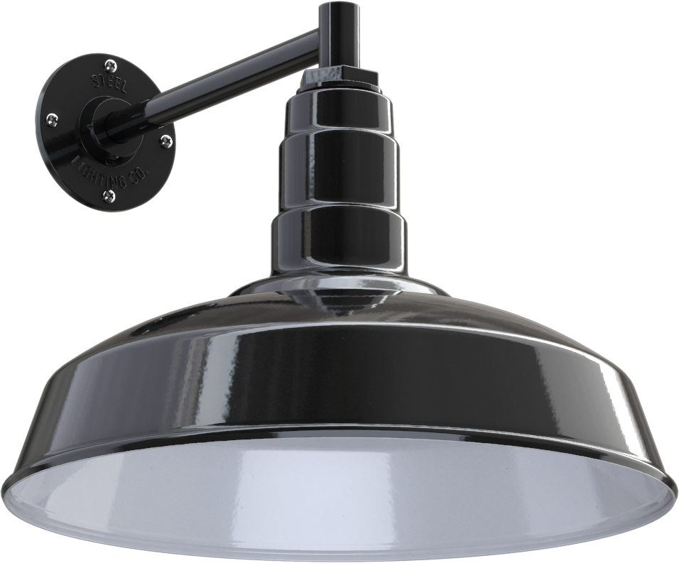 Gardena Color Black Interior Color White with a 11" Straight Arm