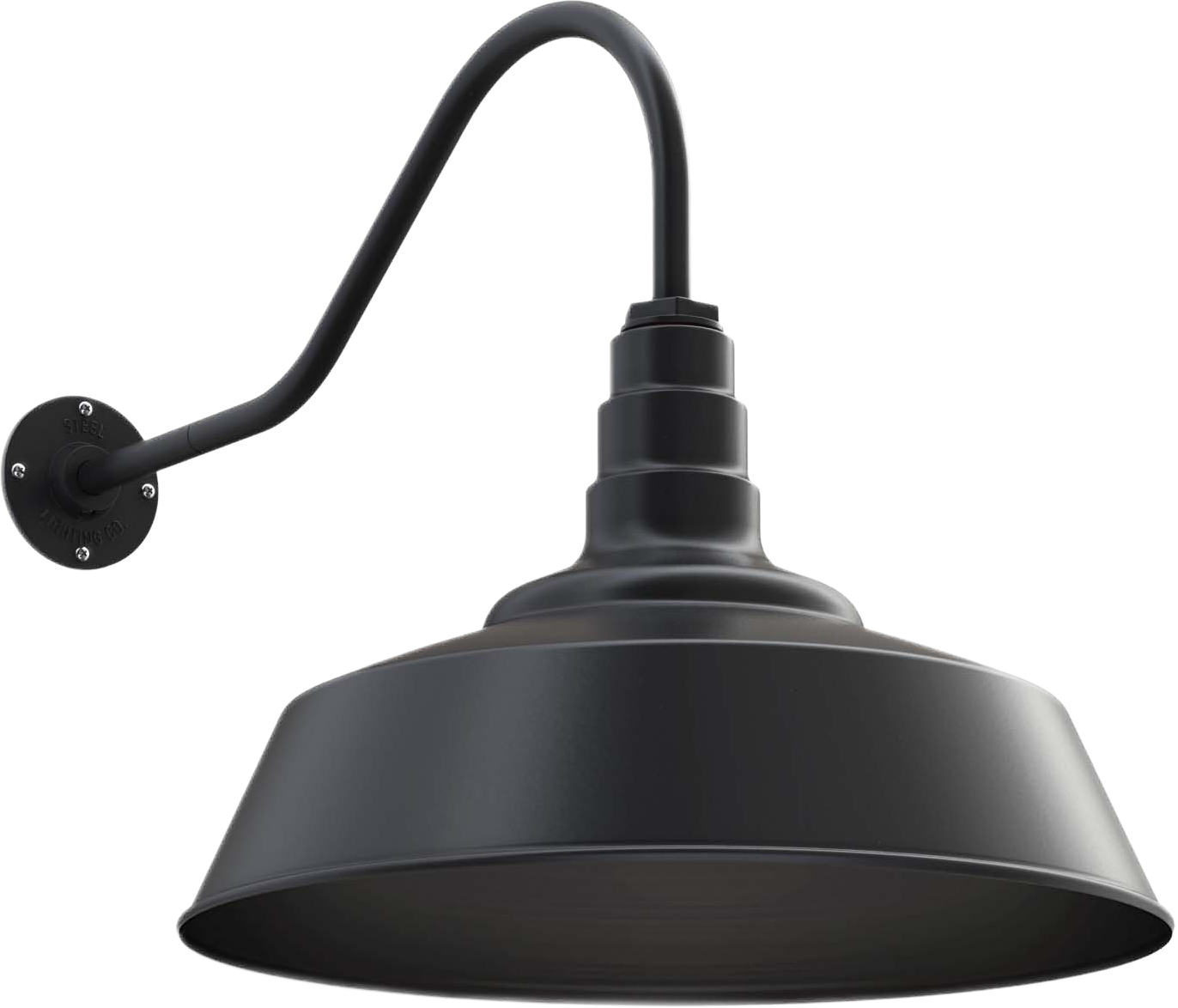 Redondo Color Matte Black Interior Color Matte Black with a 23" Gooseneck