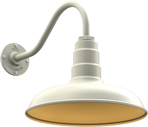 Topanga Color Cream Interior Color Brass with a 16" Gooseneck