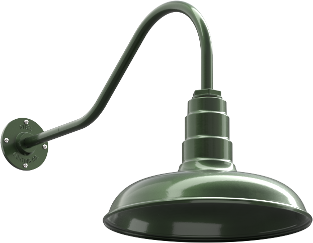Topanga Color Hunter Green Interior Color Hunter Green with a 23" Gooseneck