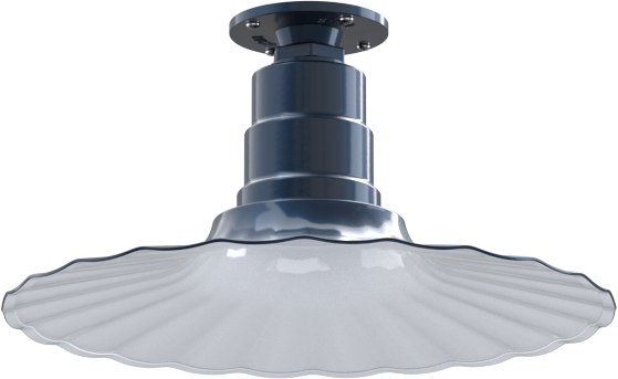 Eagle Rock Color Gray Blue Interior Color White with a Flush Mount