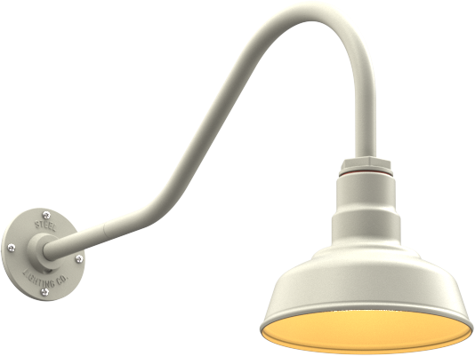 Hawthorne Color Cream Interior Color Brass with a 23" Gooseneck