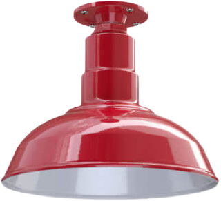 El Segundo Color Red Interior Color White with a Flush Mount