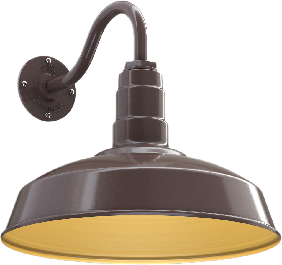 Gardena Color Dark Bronze Interior Color Brass with a 11" Gooseneck
