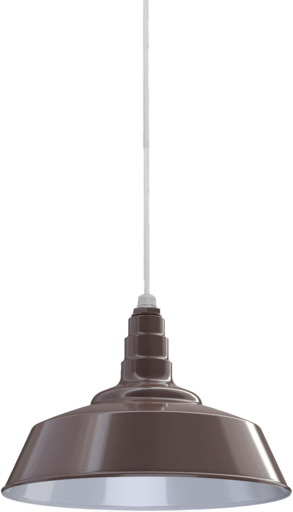 Manhattan Color Dark Bronze Interior Color White with a 4 ft White Cord