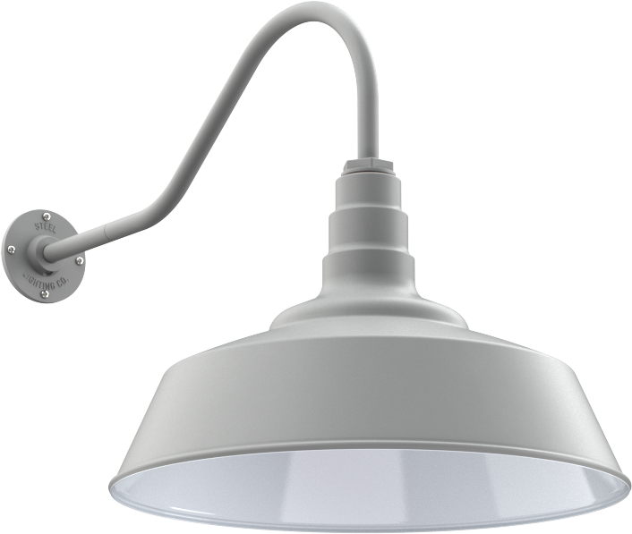 Redondo Color Modern Gray Interior Color White with a 23" Gooseneck